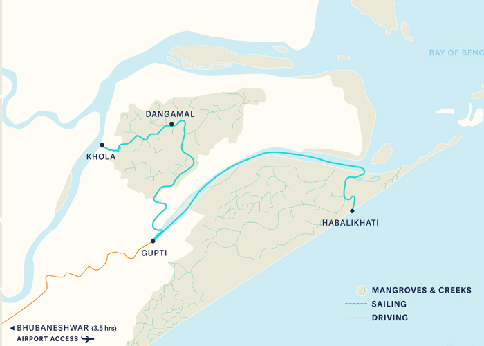 Amazon of the East Cruise Journey Map